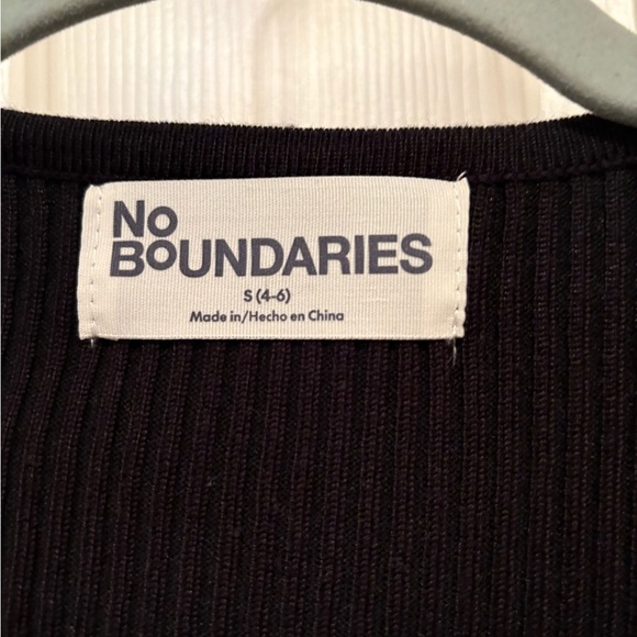 No Boundaries Black Cardigan with rhinestone Accents - Picture 3 of 3